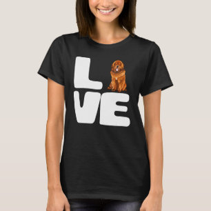 Camiseta Eu Amo Meu Mastiff Tibetano