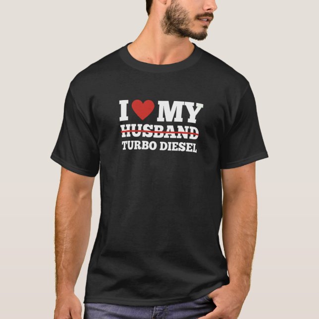 Camiseta Eu Amo Meu Mecânico Namorada Turbo Diesel Garota (Frente)