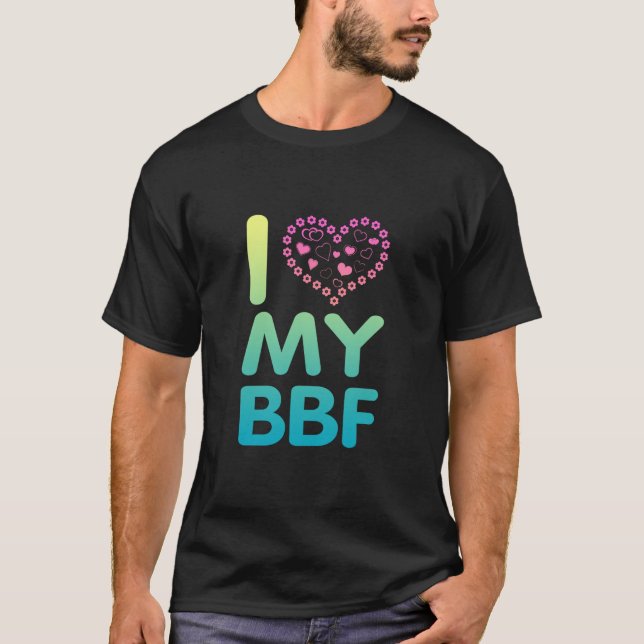 Camiseta Eu Amo Meu Melhor Amigo (Frente)