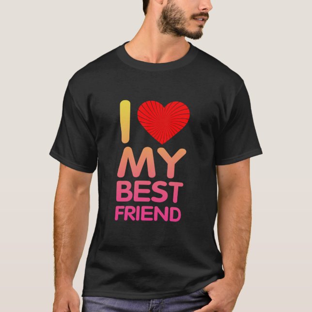 Camiseta Eu Amo Meu Melhor Amigo (Frente)