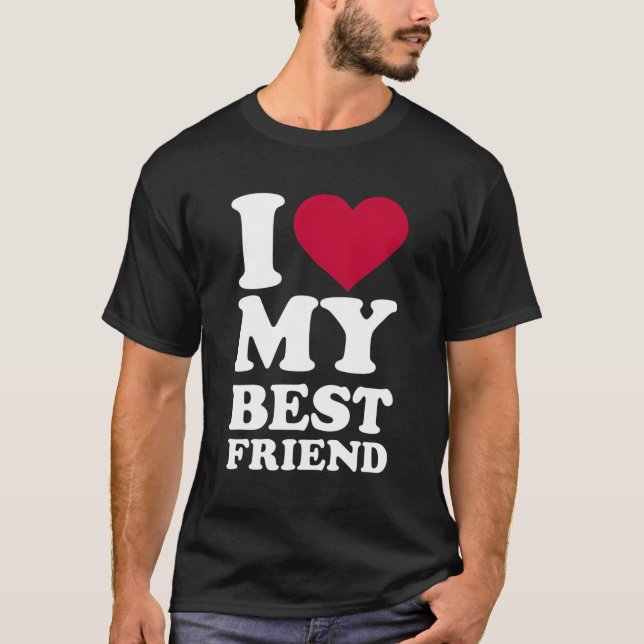 Camiseta Eu Amo Meu Melhor Amigo (Frente)