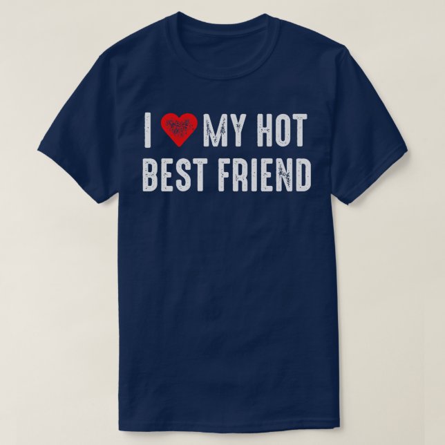 Camiseta Eu Amo Meu Melhor Amigo BFF (Frente do Design)