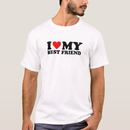 Camiseta Eu Amo Meu Melhor Amigo - Eu Adoro Meu Melhor Amig