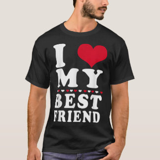 Camiseta Eu Amo Meu Melhor Amigo. Eu Corto Meu Melhor Amigo