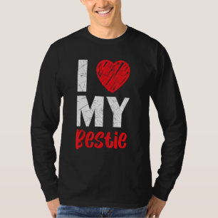 Camiseta Eu Amo Meu Melhor Amigo Para Amizade Nunca Bf