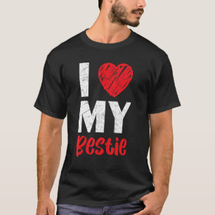Camiseta Eu Amo Meu Melhor Amigo Para Amizade Nunca Bf