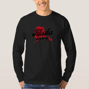 Camiseta Eu Amo Meu Melhor Estado do Alasca Anchorage Cidad