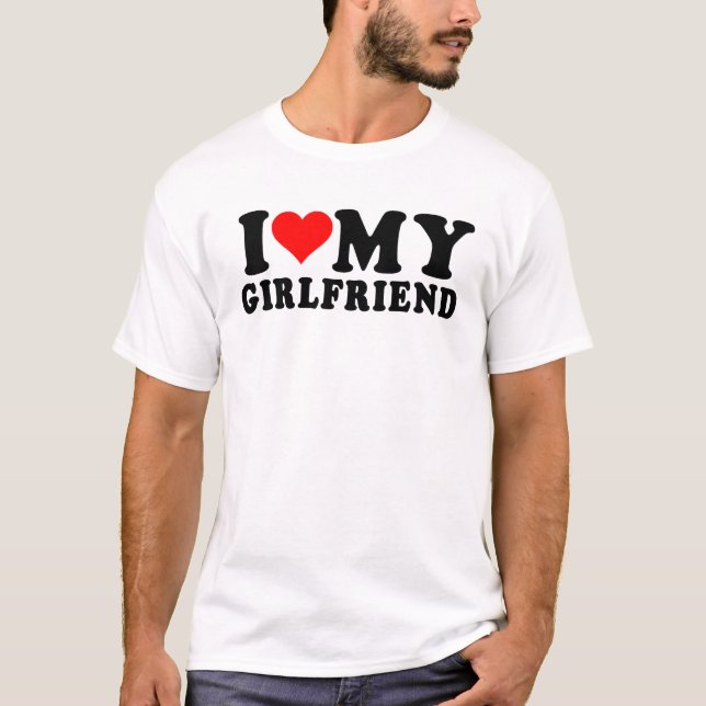Camiseta eu amo meu namorada (Frente)