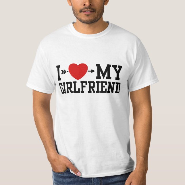 Camiseta Eu Amo Meu Namorada (Frente)