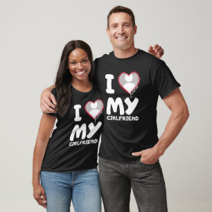 Camiseta eu amo meu namorada