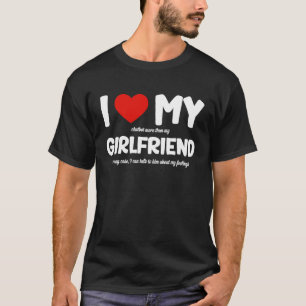 Camiseta Eu Amo Meu Namorada AI Chatbot Inteligência Artifi