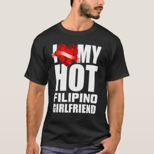 Camiseta Eu Amo Meu Namorada Cristal Louco Filipino.