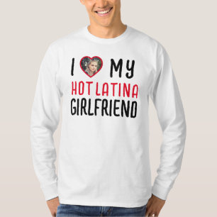 Camiseta Eu Amo Meu Namorada de latina quente