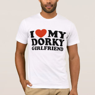 Camiseta Eu amo meu namorada Dorky