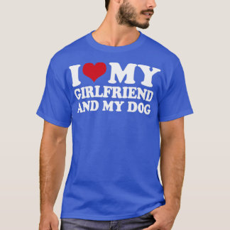 Camiseta Eu Amo Meu Namorada E Meu Cachorro1