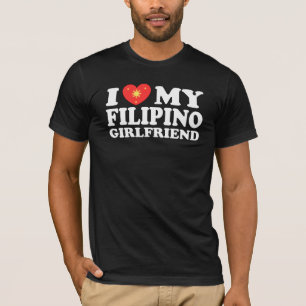 Camiseta Eu amo meu Namorada filipino