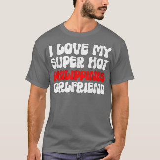 Camiseta Eu amo meu Namorada filipino super quente filipino