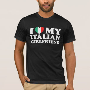 Camiseta Eu amo meu namorada italiano