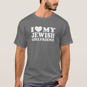 Camiseta Eu amo meu namorada judaico