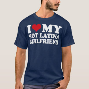 Camiseta Eu amo meu Namorada latino quente 1