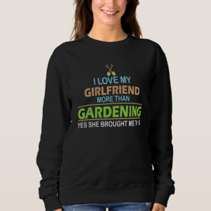 Camiseta Eu Amo Meu Namorada Mais Do Que Jardinagem - Garde