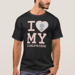 Camiseta Eu Amo Meu Namorada Mais Do Que Nunca Foto Rosa<br><div class="desc">Crie o seu I Love My Namorada mais do que nunca Photo Text T-Shirt com esta camiseta moderna e engraçada modelo com uma fonte legal slab serif e uma foto namorada em um enorme coração rosa branco e pastel feminino. Adicione sua própria foto, seu nome ou qualquer texto personalizado. A...</div>