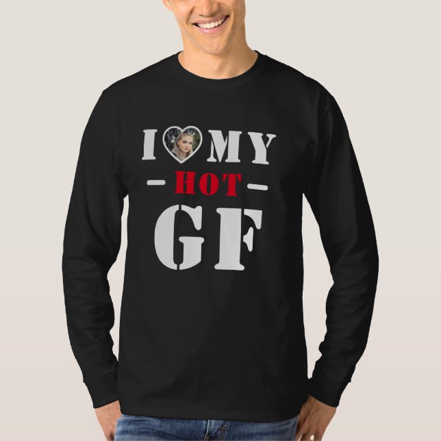 Camiseta Eu Amo Meu Namorada Quente (Frente)