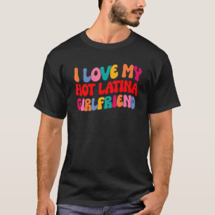 Camiseta Eu Amo Meu Namorada Quente Eu Amo Minha Quente Moç
