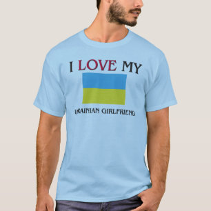 Camiseta Eu amo meu namorada ucraniano