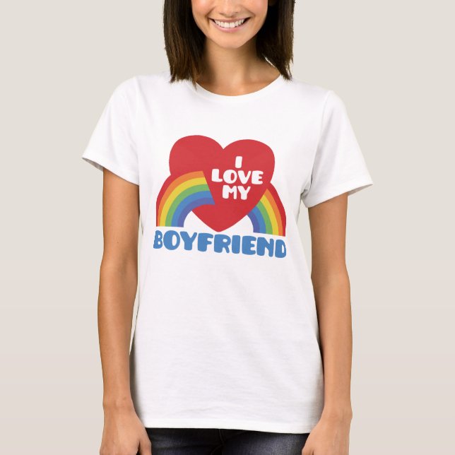 Camiseta Eu Amo Meu Namorado (Frente)