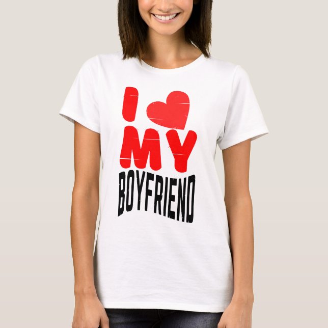 CAMISETA EU AMO MEU NAMORADO (Frente)