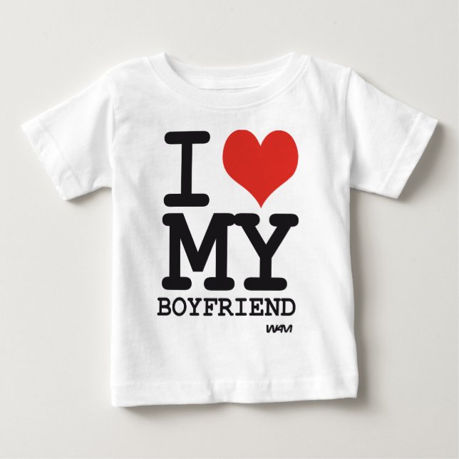 Camiseta eu amo meu namorado (Frente)