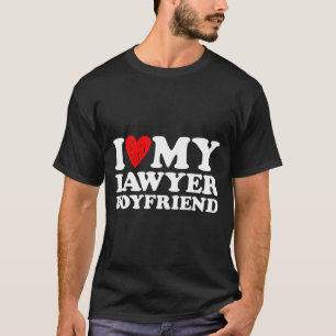 Camiseta Eu Amo Meu Namorado Advogado No Dia Dos Namorados