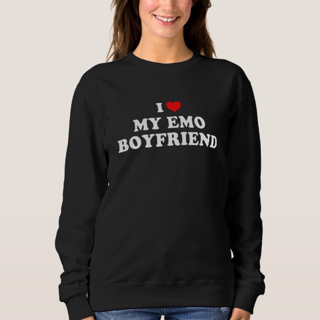 Camiseta Eu Amo Meu Namorado De Emo 2 (Frente)