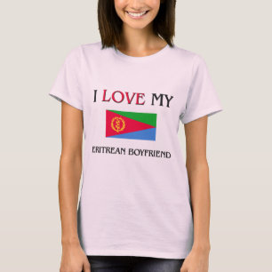 Camiseta Eu amo meu namorado do Eritrean