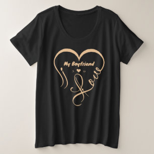 Camiseta Eu Amo Meu Namorado Eu ♥ Nós