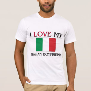 Camiseta Eu amo meu namorado italiano