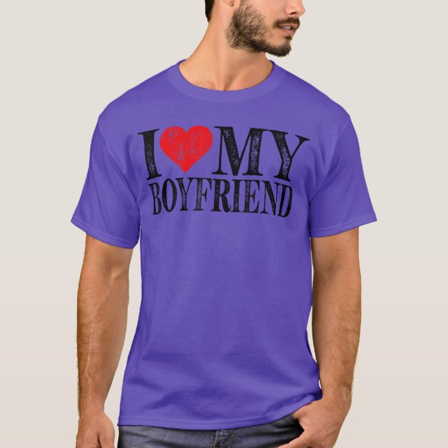 Camiseta Eu Amo Meu Namorado menino (Frente)