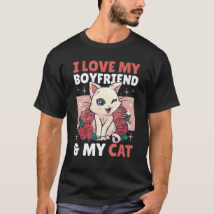 Camiseta Eu Amo Meu Namorado & Meu Gato