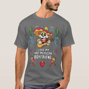Camiseta Eu Amo Meu Namorado Mexicano Gostoso Orgulho Meico