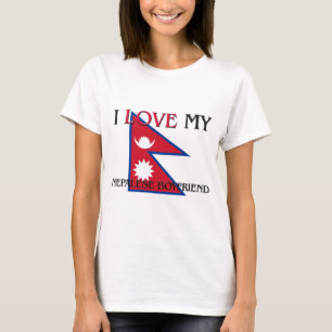 Camiseta Eu amo meu namorado nepalês
