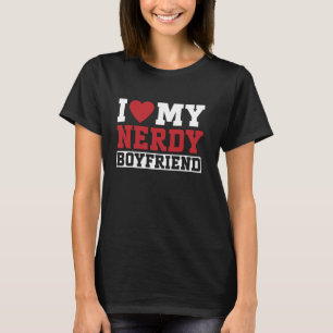 Camiseta Eu Amo Meu Namorado Nerd Casal Namorada