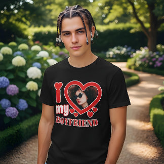 Camiseta Eu Amo Meu Namorado Personalizado