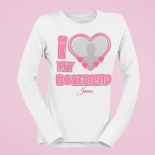 Camiseta Eu Amo Meu Namorado Personalizado – Adicionar Foto