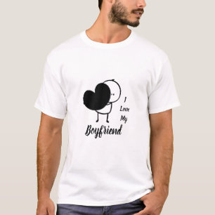 Camiseta Eu Amo Meu NAMORADO - Personalizado Moderno