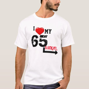 Camiseta Eu amo meu nascer em 65 1965 esposa ou marido