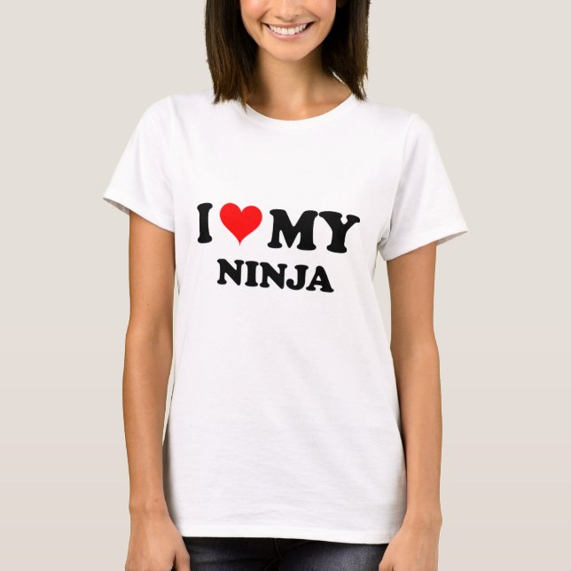 Camiseta Eu amo meu Ninja (Frente)