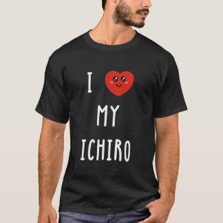 Camiseta Eu Amo Meu Nome Ichiro Engraçado