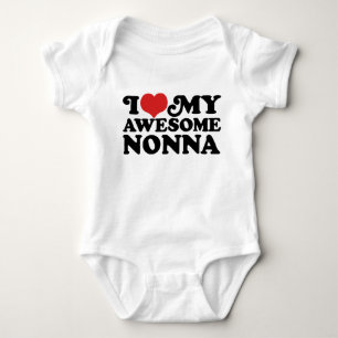 Camiseta Eu amo meu Nonna impressionante
