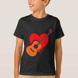 Camiseta Eu Amo Meu Novo Aluno de Guitarra